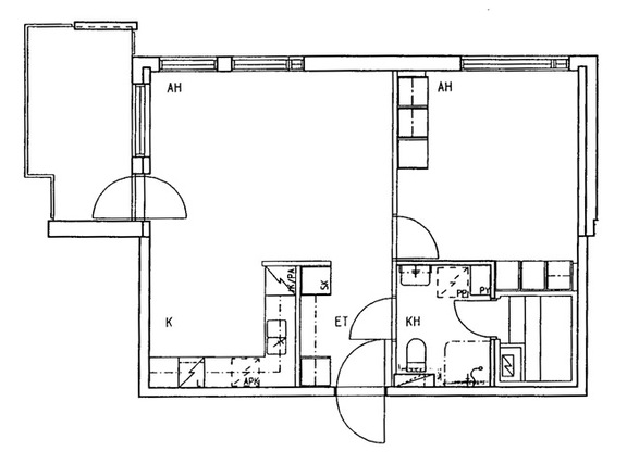 Right of occupancy apartment Vantaa Pakkala 2 rooms