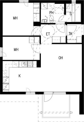 Right of occupancy apartment Ylöjärvi Keskusta 3 rooms