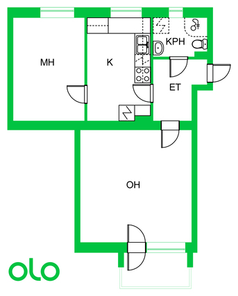 Rental Lappeenranta Parkkarila 2 rooms Kampanja