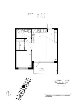 Right of occupancy apartment Vantaa Simonkylä 2 rooms