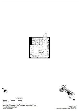 Rental Helsinki Taka-Töölö 1 room Julkisivu