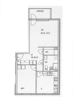 Rental Nokia Alhoniitty 2 rooms