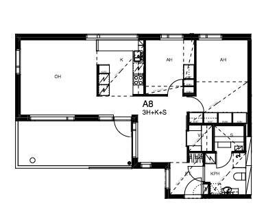 Rental Espoo Suurpelto 3 rooms