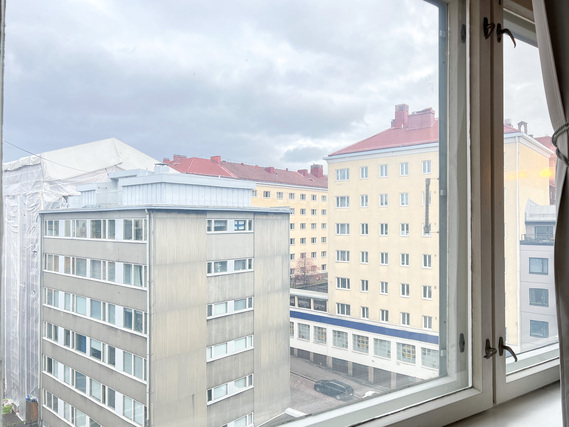 Rental Helsinki Kallio 1 room Viihtyisä ylimmän kahdeksannen kerroksen koti!