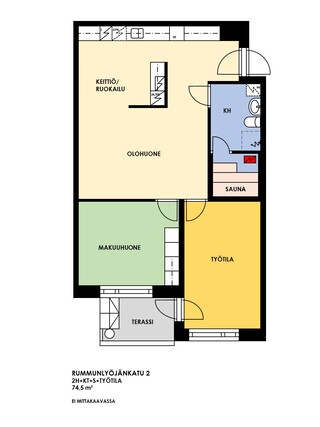 Right of occupancy apartment Espoo Leppävaara 2 rooms