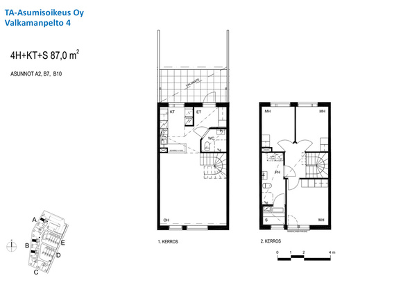 Right of occupancy apartment Espoo Kauklahti 4 rooms