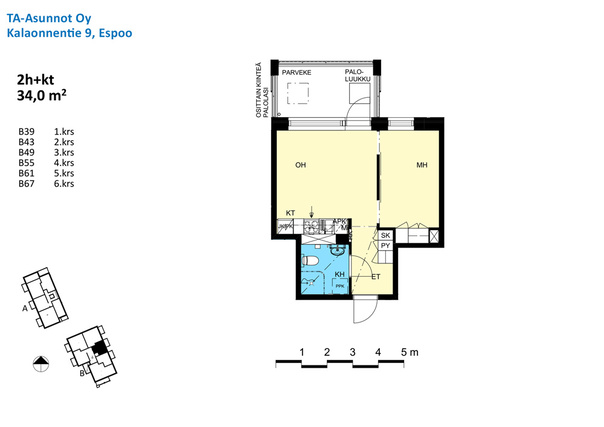 Rental Espoo Matinkylä 2 rooms