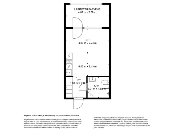 Rental Vantaa Kivistö 1 room