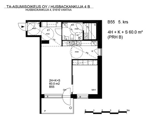 Right of occupancy apartment Vantaa Kaivoksela 2 rooms