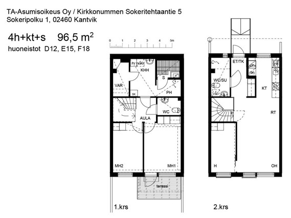 Right of occupancy apartment Kirkkonummi Kantvik 4 rooms