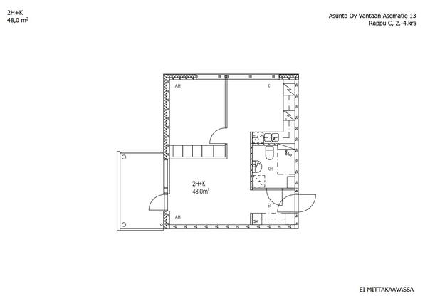 Rental Vantaa Tikkurila 2 rooms Pääkuva