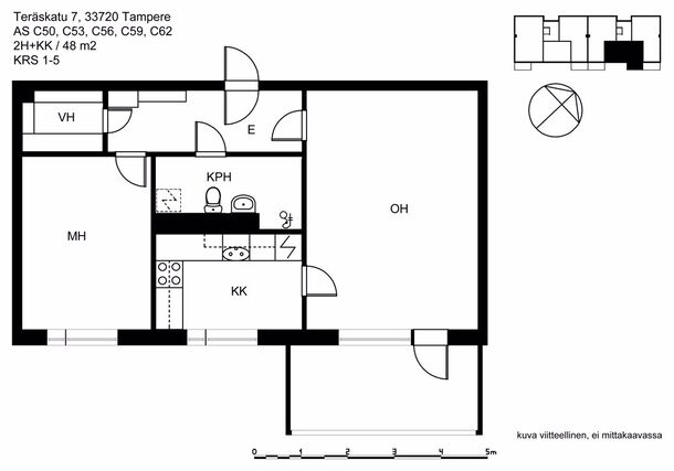 Vuokra-asunto Tampere Hervanta Kaksio