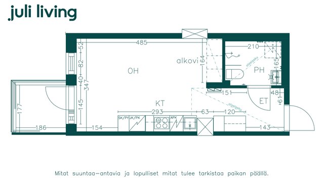 Vuokra-asunto Espoo Niittykumpu Yksiö Tässä yksiössä on toimiva ja tehokas pohja, jossa neliöt hyödynnetty hyvin!