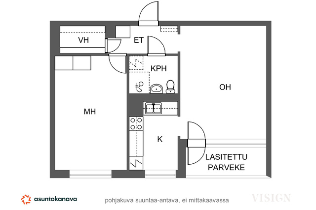 Vuokra-asunto Tuusula Hyrylä Kaksio