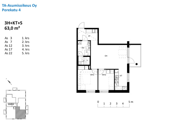 Right of occupancy apartment Raisio Kerttula 3 rooms