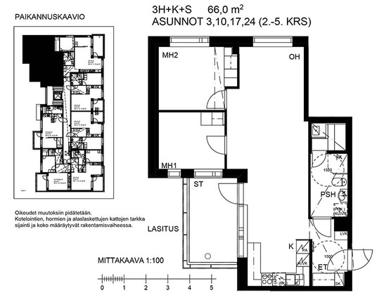 Right of occupancy apartment Tampere Rahola 3 rooms