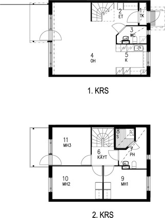 Right of occupancy apartment Vantaa Pakkala 4 rooms