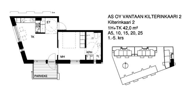 Vuokra-asunto Vantaa Myyrmäki Kaksio