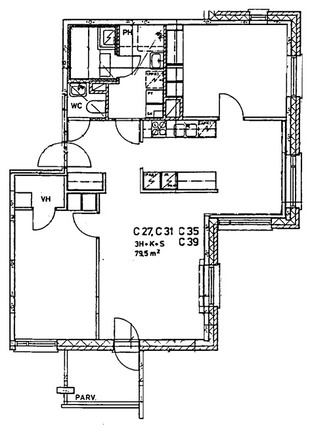 Right of occupancy apartment Oulu Toppila 3 rooms