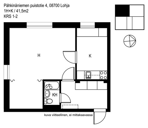 Vuokra-asunto Lohja Virkkala Yksiö Kampanja