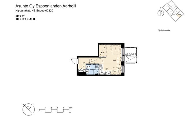 Vuokra-asunto Espoo Espoonlahti Yksiö Kampanjakuva