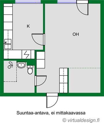 Vuokra-asunto Riihimäki Peltosaari Yksiö