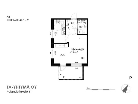 Vuokra-asunto Jyväskylä Kangasvuori Yksiö