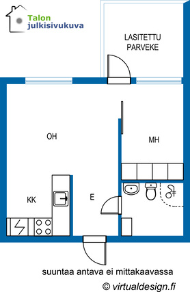 Vuokra-asunto Vantaa Tikkurila Kaksio Kolmannen kerroksen viihtyisä koti, lähellä Tikkurilan palveluita!