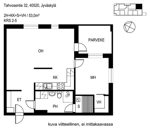 Vuokra-asunto Jyväskylä Kuokkalanpelto Kaksio Julkisivukuva