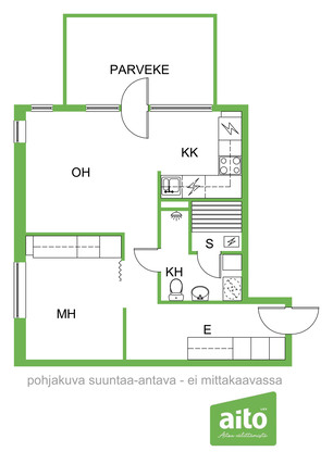 Rental Mikkeli Kaukola 2 rooms