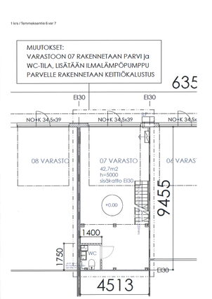 Varastotila Oulu Nuottasaari