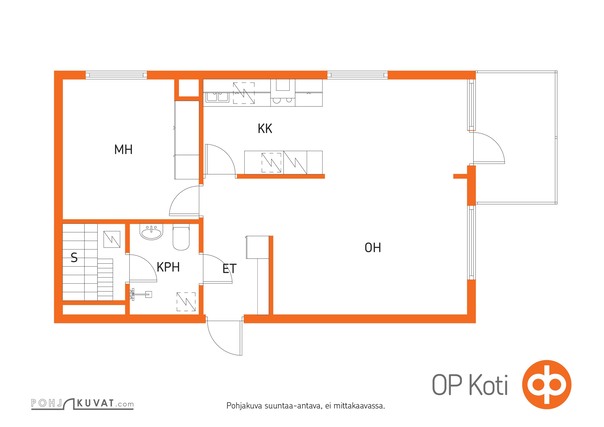 Vuokra-asunto Kuopio Petonen 3 huonetta