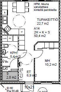 Vuokra-asunto Pori Viikinäinen Kaksio