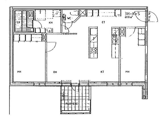 Right of occupancy apartment Lahti Paavola 3 rooms