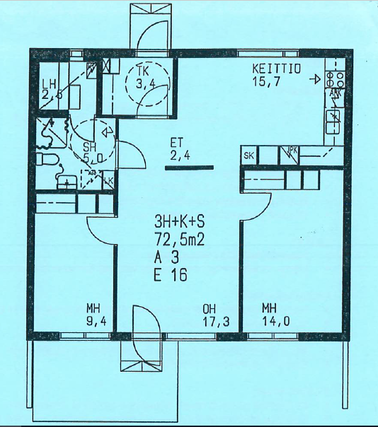 Rental Nurmijärvi Klaukkala 3 rooms