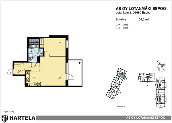 Rental Espoo Painiitty 2 rooms -