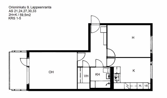 Vuokra-asunto Lappeenranta Skinnarila Kaksio