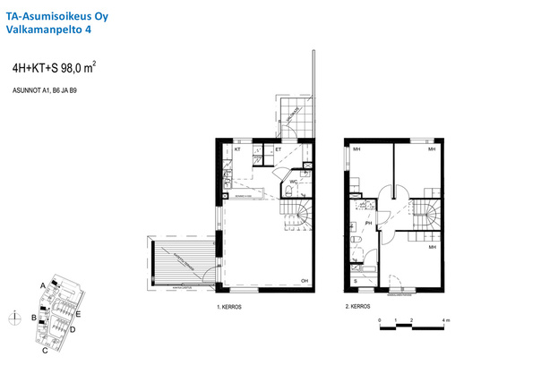 Right of occupancy apartment Espoo Kauklahti 4 rooms