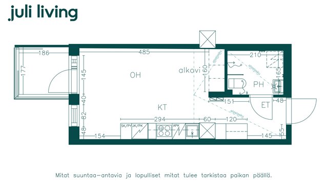 Vuokra-asunto Espoo Niittykumpu Yksiö Kultakoivu H399, H406