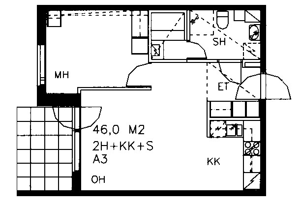 Asumisoikeusasunto Vantaa Havukoski Kaksio