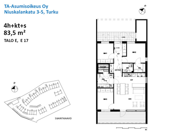 Asumisoikeusasunto Turku Räntämäki 4 huonetta