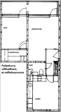 Vuokra-asunto Valkeakoski  Kaksio Yleiskuva