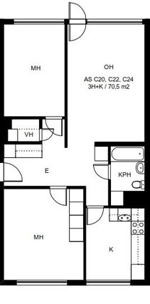 Rental Rovaniemi Korkalovaara 3 rooms Kampanja