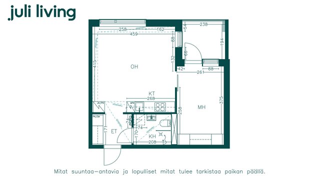 Vuokra-asunto Turku Pukkila Kaksio