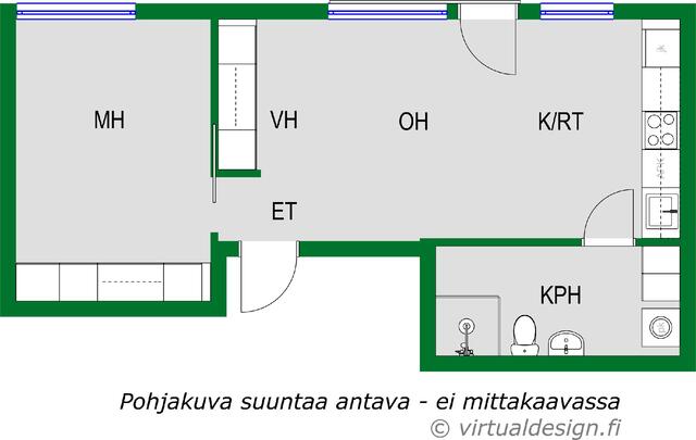 Vuokra-asunto Helsinki Munkkiniemi Kaksio