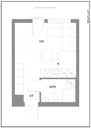 Vuokra-asunto Kirkkonummi Tolsa Yksiö Kampanja