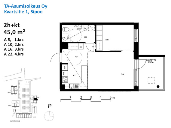 Asumisoikeusasunto Sipoo Söderkulla Kaksio