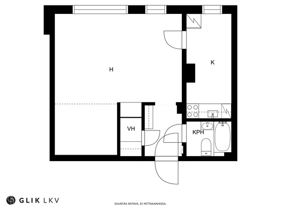 Vuokra-asunto Tampere Kaleva Yksiö