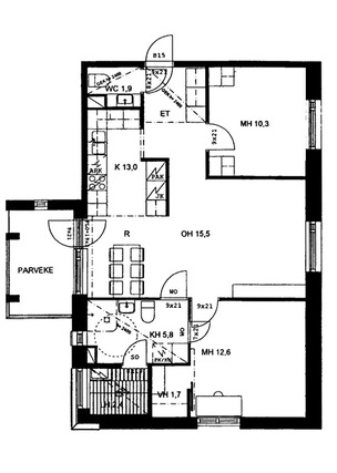 Right of occupancy apartment Oulu Peltola 3 rooms