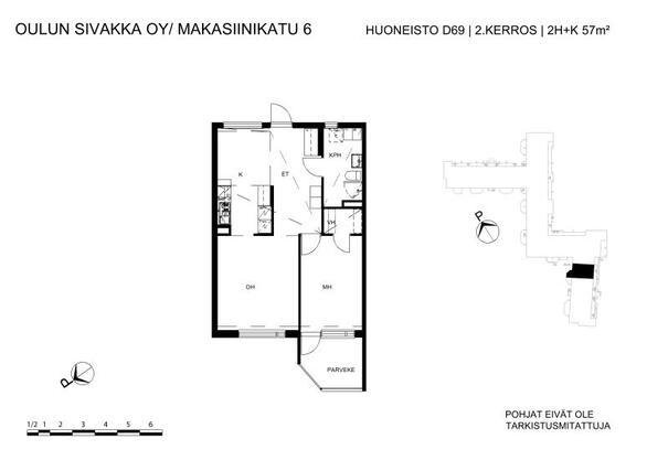 Vuokra-asunto Oulu Myllytulli Kaksio